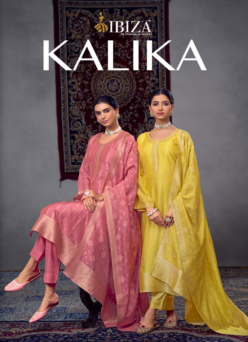 Kalika By Ibiza Kosa Silk Surat Salwar Kameez Wholesale Market Catalog